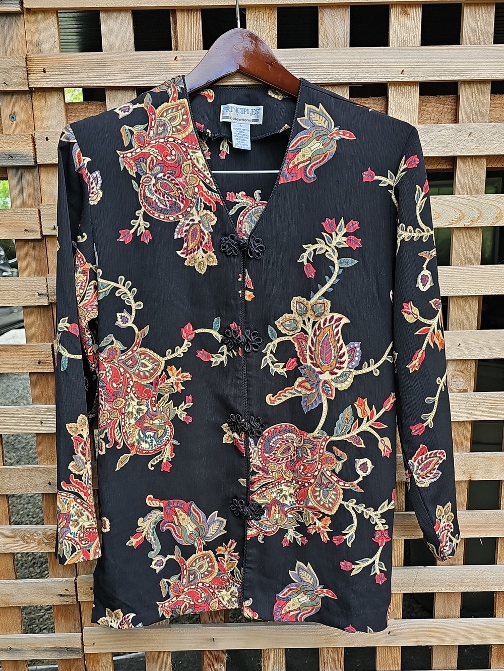 Vintage Paisley Chinoiserie Blouse